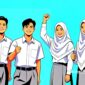 Ilustrasi pelajar SMA dan SMK - sukabumiheadline.com