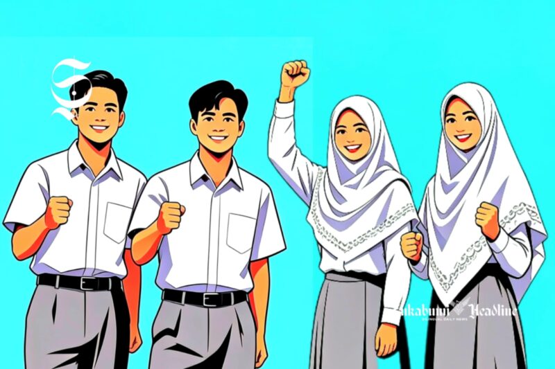 Ilustrasi pelajar SMA dan SMK - sukabumiheadline.com