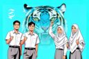 Ilustrasi pelajar SMAN dan SMKN Manusia Unggul - sukabumiheadline.com