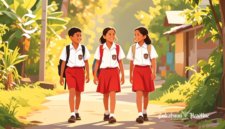 Ilustrasi pelajar sekolah dasar (SD) - sukabumiheadline.com