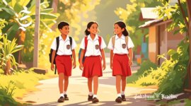 Ilustrasi pelajar sekolah dasar (SD) - sukabumiheadline.com