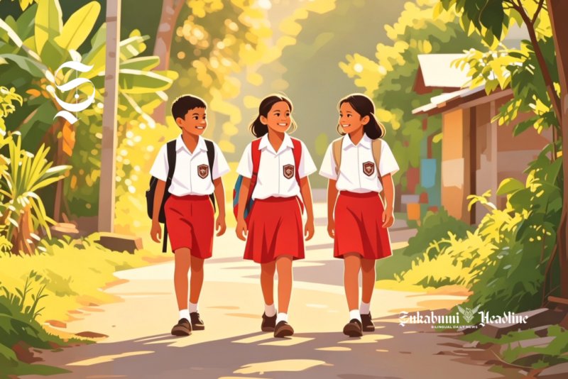 Ilustrasi pelajar sekolah dasar (SD) - sukabumiheadline.com