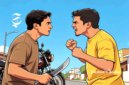 Ilustrasi pertengkaran dengan menggunakan senjata tajam - sukabumiheadline.com