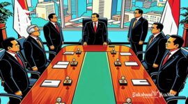 Ilustrasi rapat antara pejabat dan pengusaha - sukabumiheadline.com