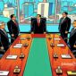 Ilustrasi rapat antara pejabat dan pengusaha - sukabumiheadline.com
