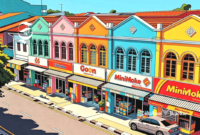 Ilustrasi ruko minimarket saling berdekatan - sukabumiheadline.com