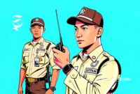 Ilustrasi satpam atau satuan pengamanan - sukabumiheadline.com