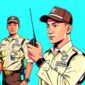 Ilustrasi satpam atau satuan pengamanan - sukabumiheadline.com