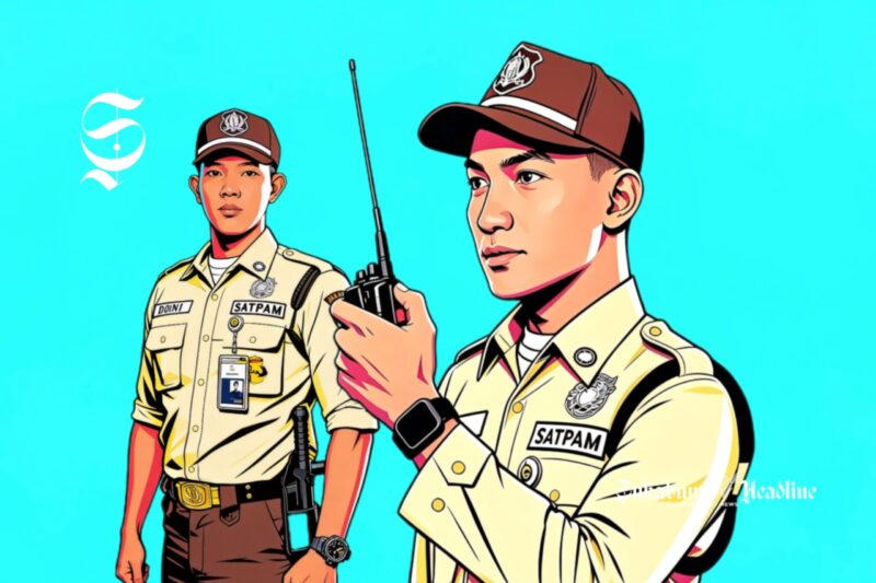 Ilustrasi satpam atau satuan pengamanan - sukabumiheadline.com