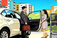 Ilustrasi suami mau berangkat kerja diantar istri hingga halaman rumah - sukabumiheadline.com