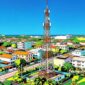 Ilustrasi tower telekomunikasi di tengah permukiman penduduk - sukabumiheadline.com