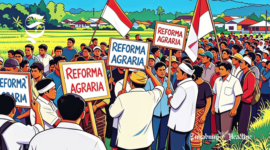 Ilustrasi unjuk rasa menuntut Reforma Agraria - sukabumiheadline.com