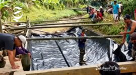 Kementan RI lakukan perbaikan saluran irigasi yang rusak di Nyalindung, Kabupaten Sukabumi - Kementan RI