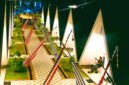 Penampakan Qiai Guest House Sukabumi malam hari - Ist