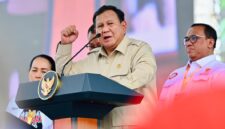 Presiden Prabowo Subianto saat peringatan May Day 2026 - Kemenaker RI