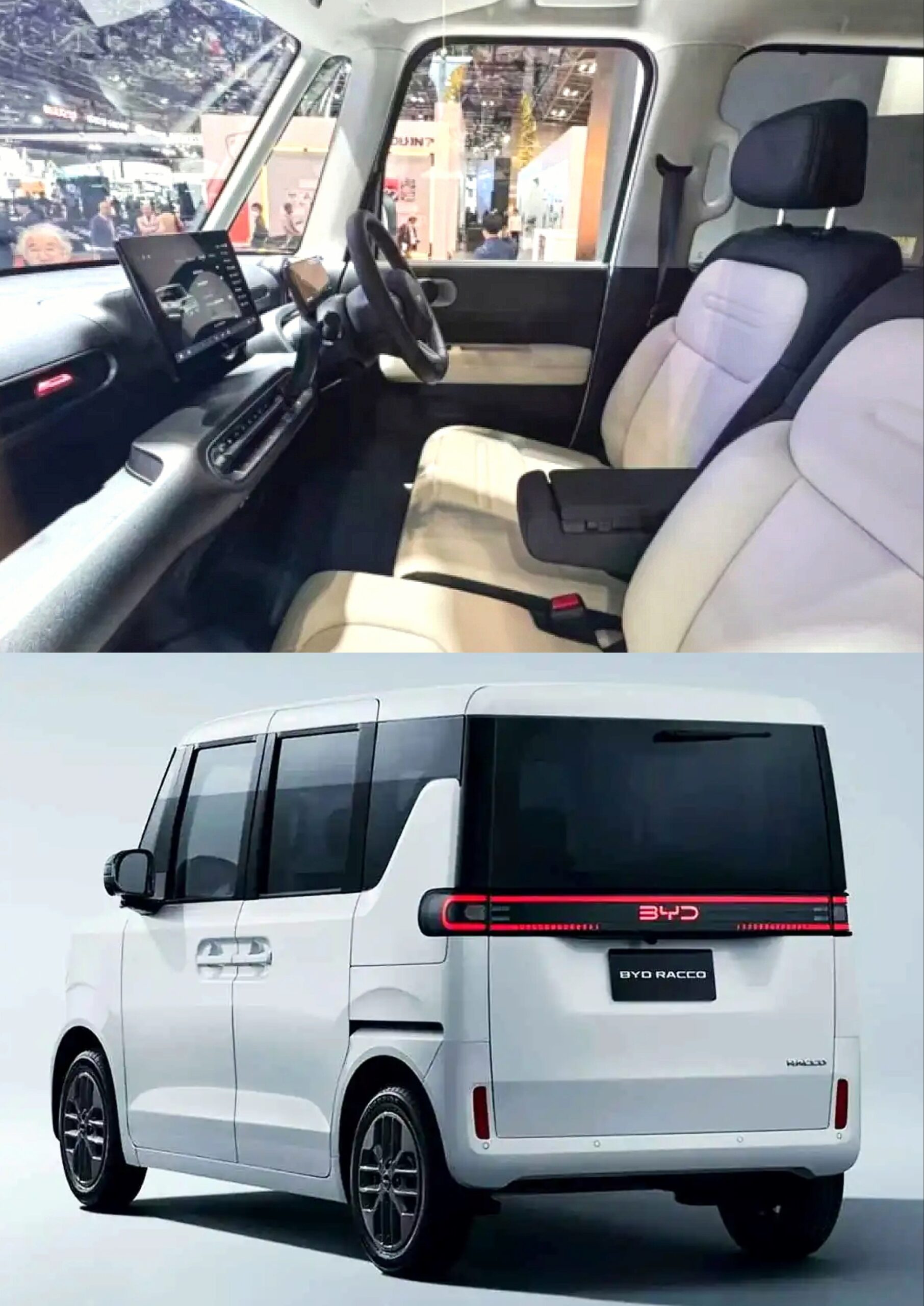 Tampak belakang dan kabin BYD Rocco - BYD
