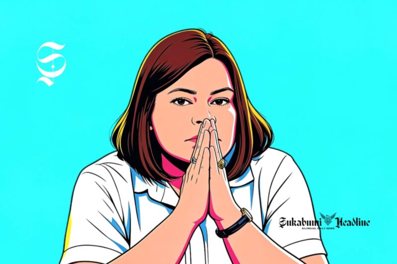 Wakil Presiden Filipina Sara Duterte - Ilustrasi sukabumiheadline.com