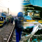 1 tewas, truk boks hancur disambar KA Pangrango di Cibadak Sukabumi - Ist