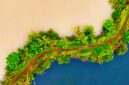 Ilustrasi sempadan sungai - Arkabumi