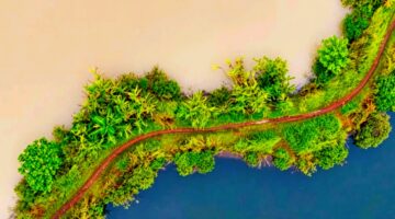 Ilustrasi sempadan sungai - Arkabumi