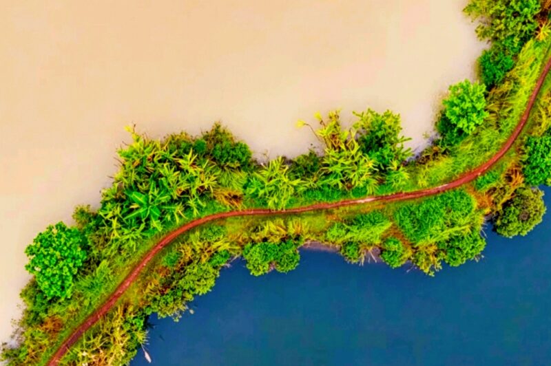 Ilustrasi sempadan sungai - Arkabumi