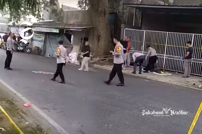 Ende Nur Jaya, buruh di Sukabumi tewas dengan tubuh berlumuran darah - Ist