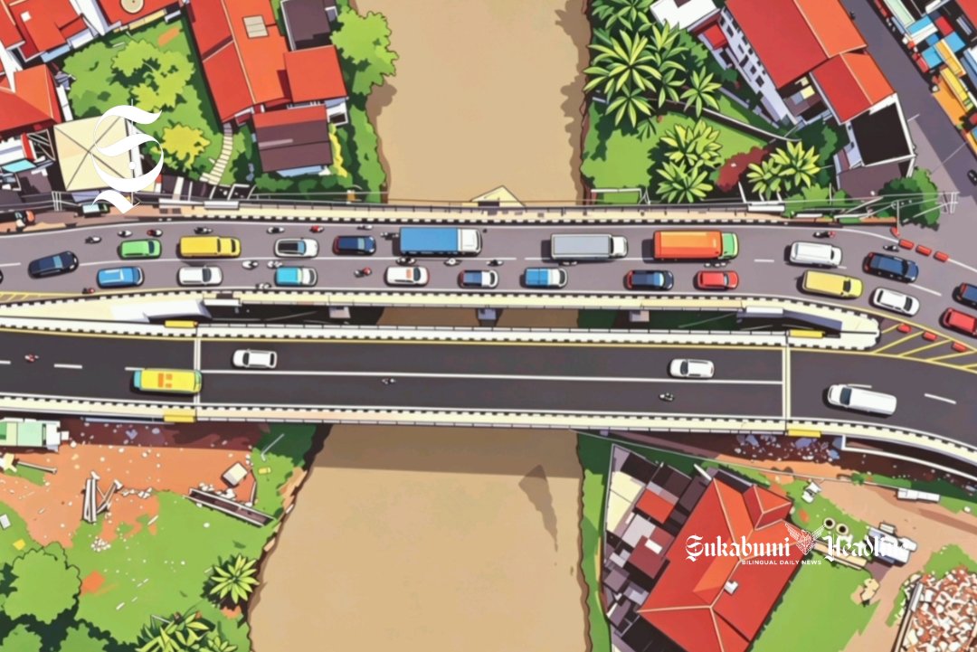 Ilustrasi Jembatan Cipamuruyan Cibadak - sukabumiheadline.com