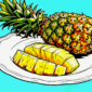 Ilustrasi buah nenas atau nanas - sukabumiheadline.com