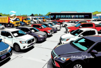 Ilustrasi deretan berbagai jenis mobil - sukabumiheadline.com