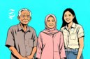 Ilustrasi keluarga beda generasi - sukabumiheadline.com