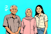 Ilustrasi keluarga beda generasi - sukabumiheadline.com
