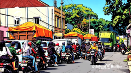 Ilustrasi kemacetan lalu lintas - sukabumiheadline.com