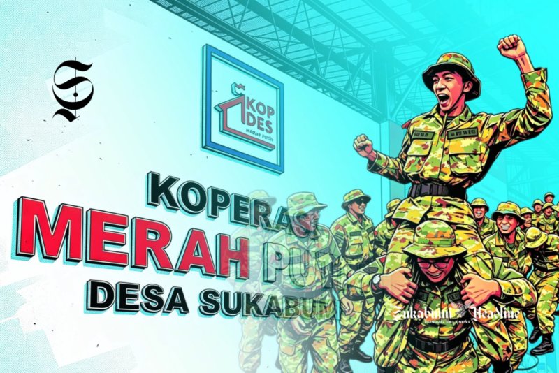 Ilustrasi latihan militer calon manager Kopdes Merah Putih - sukabumiheadline.com