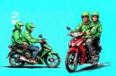 Ilustrasi ojek online atau ojol - sukabumiheadline.com