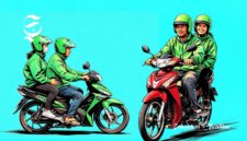 Ilustrasi ojek online atau ojol - sukabumiheadline.com