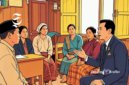 Ilustrasi pejabat sedang diskusi dengan warga kampung - sukabumiheadline.com
