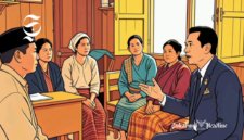 Ilustrasi pejabat sedang diskusi dengan warga kampung - sukabumiheadline.com