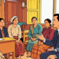 Ilustrasi pejabat sedang diskusi dengan warga kampung - sukabumiheadline.com