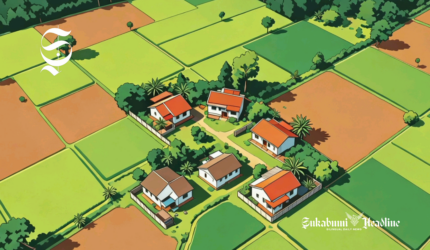 Ilustrasi rumah penduduk di perkampungan - sukabumiheadline.com
