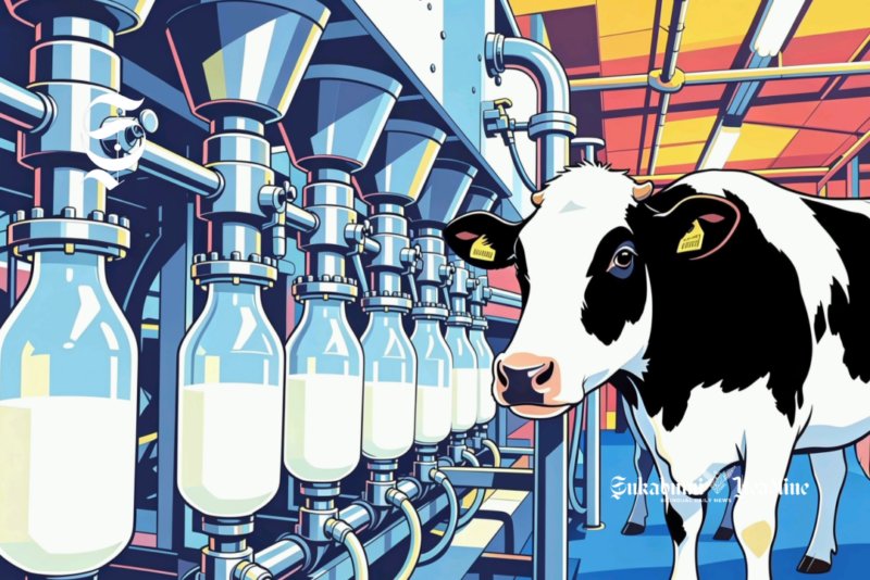 Ilustrasi sapi perah - sukabumiheadline.com