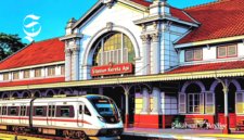 Ilustrasi stasiun kereta api arsitektur bergaya kolonial - sukabumiheadline.com