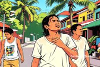 Ilustrasi warga merasakan gerah hingga berkeringat - sukabumiheadline.com