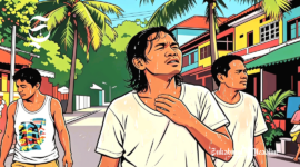 Ilustrasi warga merasakan gerah hingga berkeringat - sukabumiheadline.com