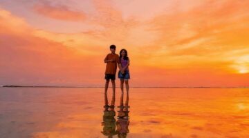 Sunset di Pantai Ujung Genteng, Sukabumi - Ist
