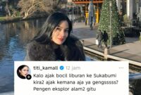 Titi Kamal mau liburan ke Sukabumi - @titi_kamall