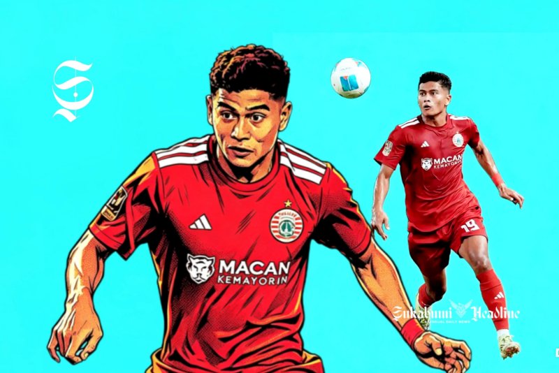Agi Firmansyah, pemain Persija Jakarta asal Sukabumi - Ilustrasi sukabumiheadline.com