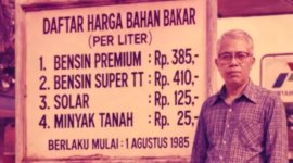 Harga BBM per Agustus 1985 - Ist
