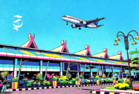 Ilustrasi Bandara Husein Sastranegara Bandung - sukabumiheadline.com