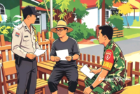 Ilustrasi Bhabinkamtibmas dan Babinsa dilibatkan menagih pajak - sukabumiheadline.com