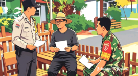 Ilustrasi Bhabinkamtibmas dan Babinsa dilibatkan menagih pajak - sukabumiheadline.com